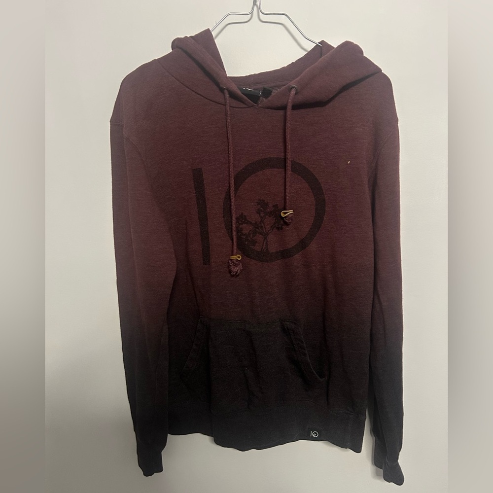 tentree Men's Maroon Hoodie Sweater